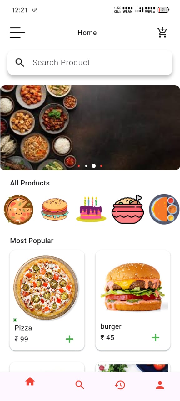 FiveMart Food Menu UI